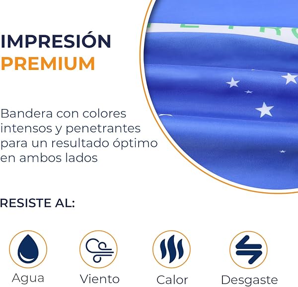 AZ FLAG - Bandera Brasil - 150x90 cm - Bandera Brasileña 100% Poliéster Con Ojales de Metal integrados - 110g - 3
