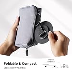 UGREEN Magsafe Phone Stand Magnetic Holder for Desk 360° Rotating Adjustable Height Foldable Portable Travel Mount Metal Ring Compatible with iPhone 17 16 15 Pro Max 14 13 12,Galaxy S24 Ultra S23