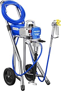 3300PSI Cart Airless Paint Sprayer, 1200W High Efficiency Paint Sprayer with Extension Rod, Thinning-Free for Home Exterior and Interior, Garage, Deck