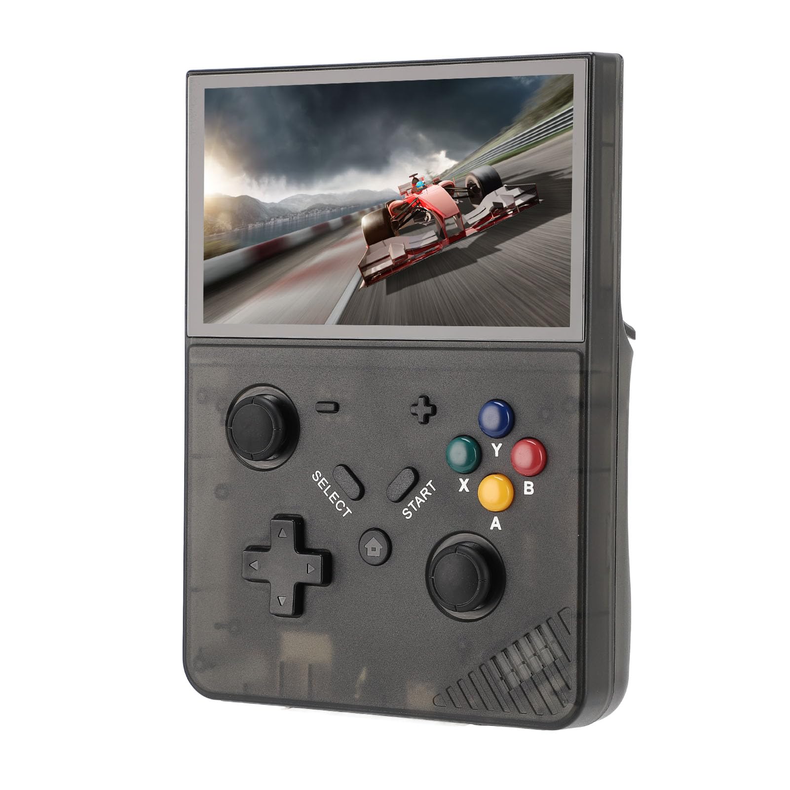 Acouto Consola de Juego Retro de Mano 4.3 Pulgadas 4K HD Color Transparente Consola de Juegos Portátiles 128G La Combinación Retro de F Handheld Game ConsolerETro Gaming
