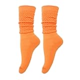 Gvhntk Slouch Socks Women 80s 90s Scrunch Socks Extra Long Slouchy Sock Knee High Sock