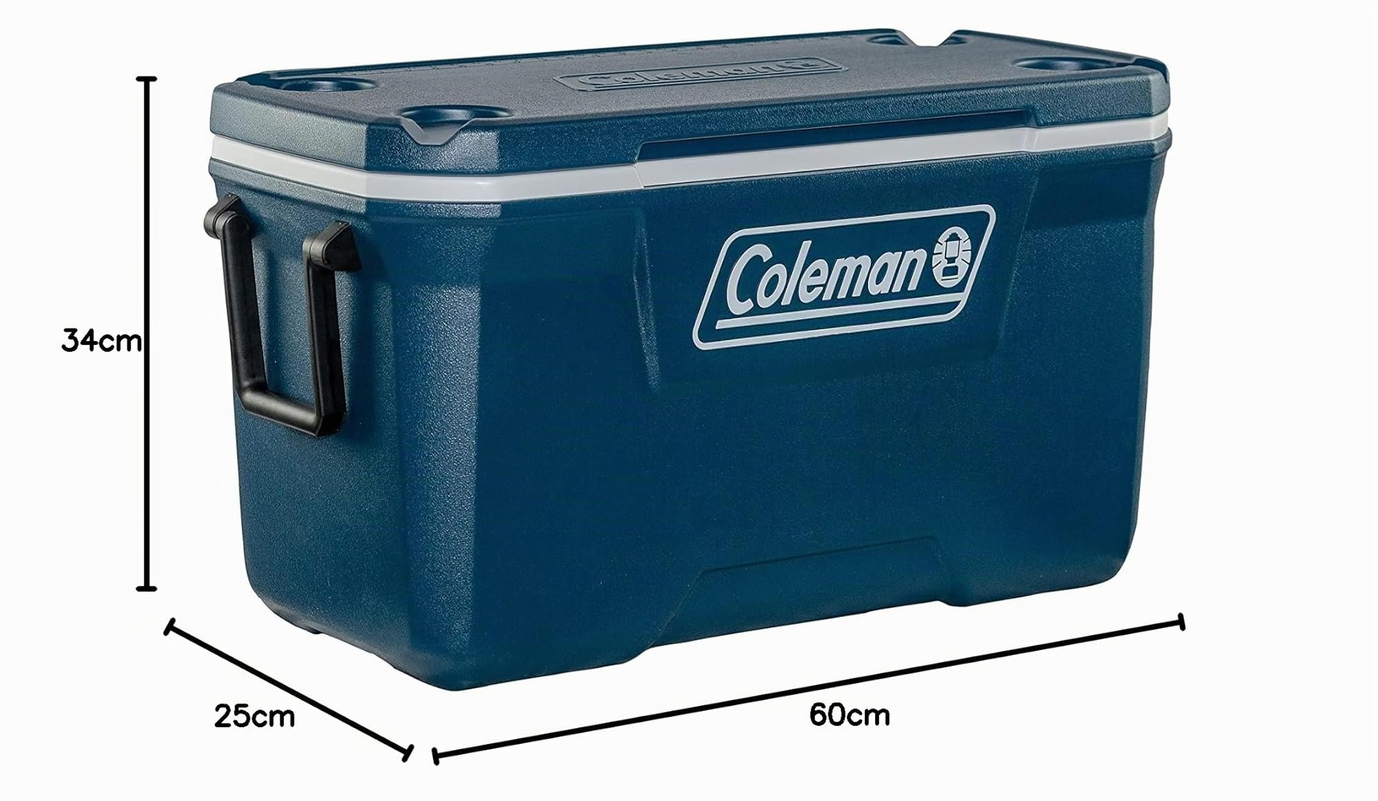 Coleman Xtreme Cooler, large cooler box with 66 L capacity, PU full foam insulation, cools up to 5 days, portable cool box camping, festivals and fishing