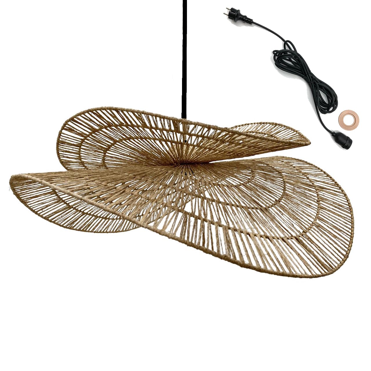 Lumisky Suspension SOLARA OUTDOOR CABLE jute naturel 5m extérieur bohème