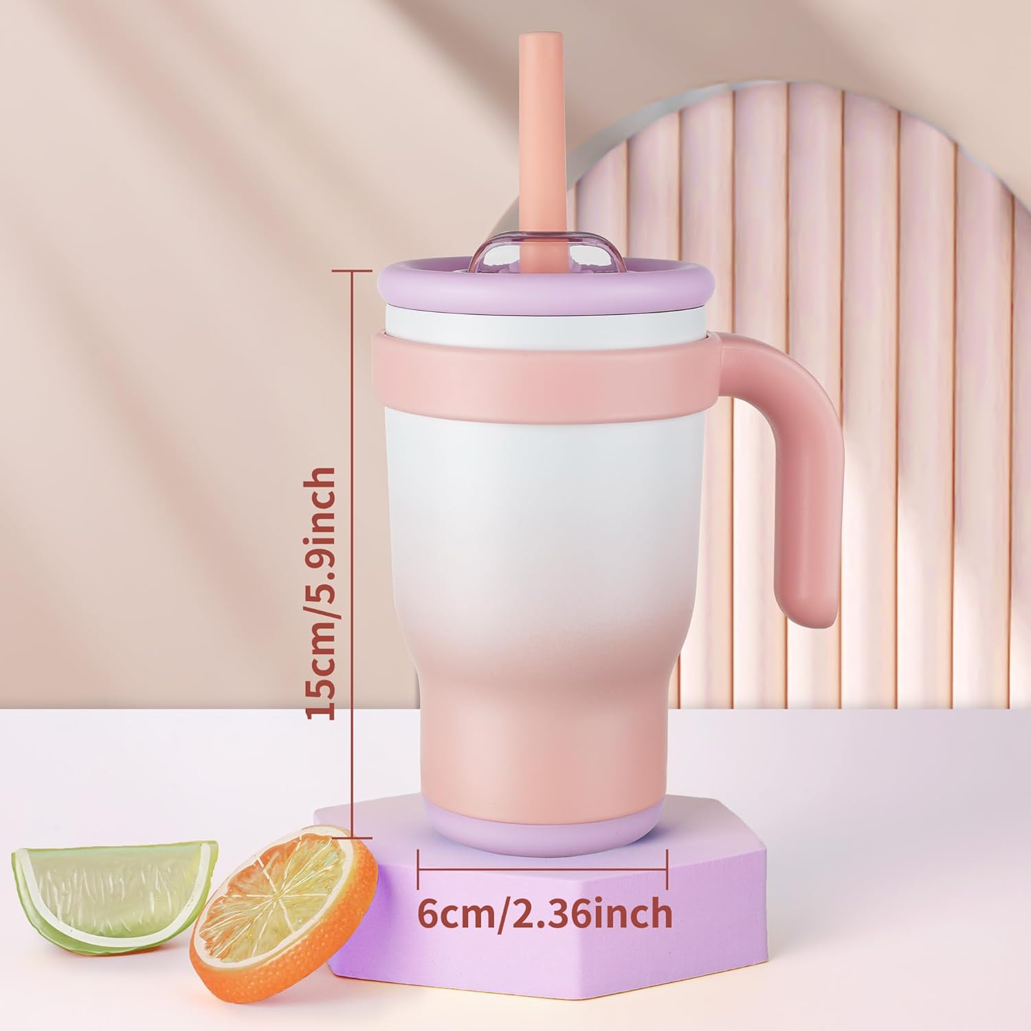 14oz Toddler Sippy Cup Vacuum Insulated Stainless Steel Kids Cup with Handle, Spill-Proof Straw, Leak-Proof Travel Cup for Home or On-the-Go - Image 7