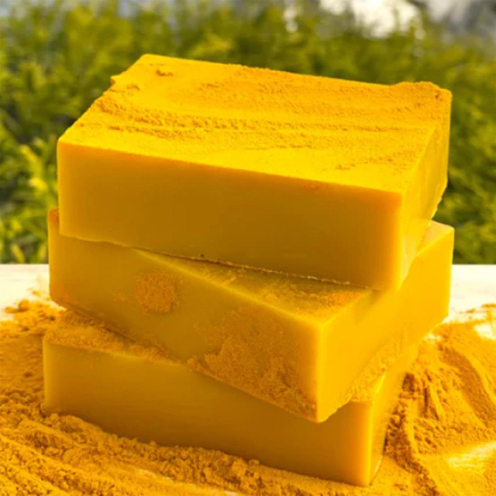 Lemon Turmeric Kojic Soap, Turmeric and Kojic Soap Bar, Jabon De Curcuma, Honey Glow Skin Soap for Face and Body, Deep Cleansing Moisturizing