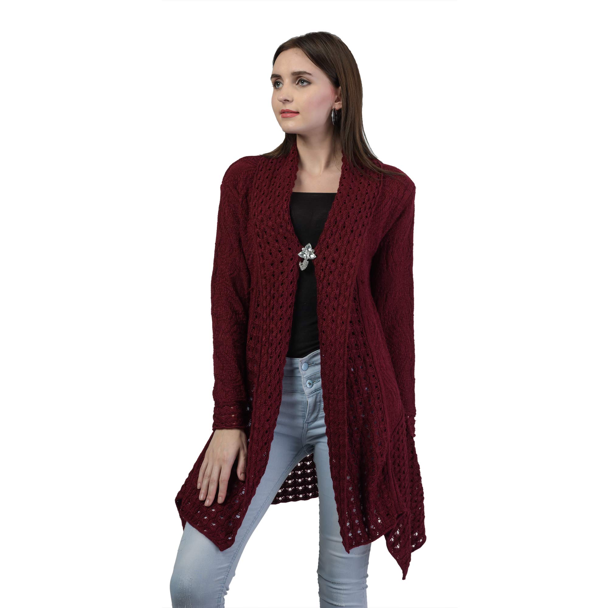 ewools Women's Wool V-Neck Sweater-picture-51