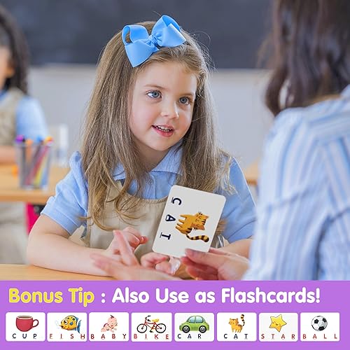 Miniatura 10 de HahaGift Juguetes educativos para niños y niñas de 3 a 5 años actividades de aprendizaje de letras a juego regalo ideal de cumpleaños de Navidad