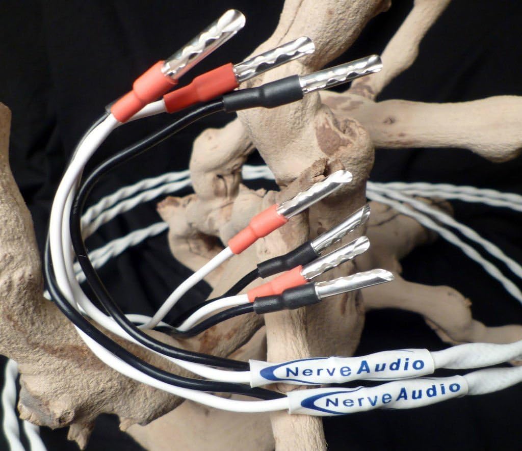 Nerve Audio Axon 12 Speaker cable Silver Plated Copper w/Sil. Banana Z Plug 2.5M