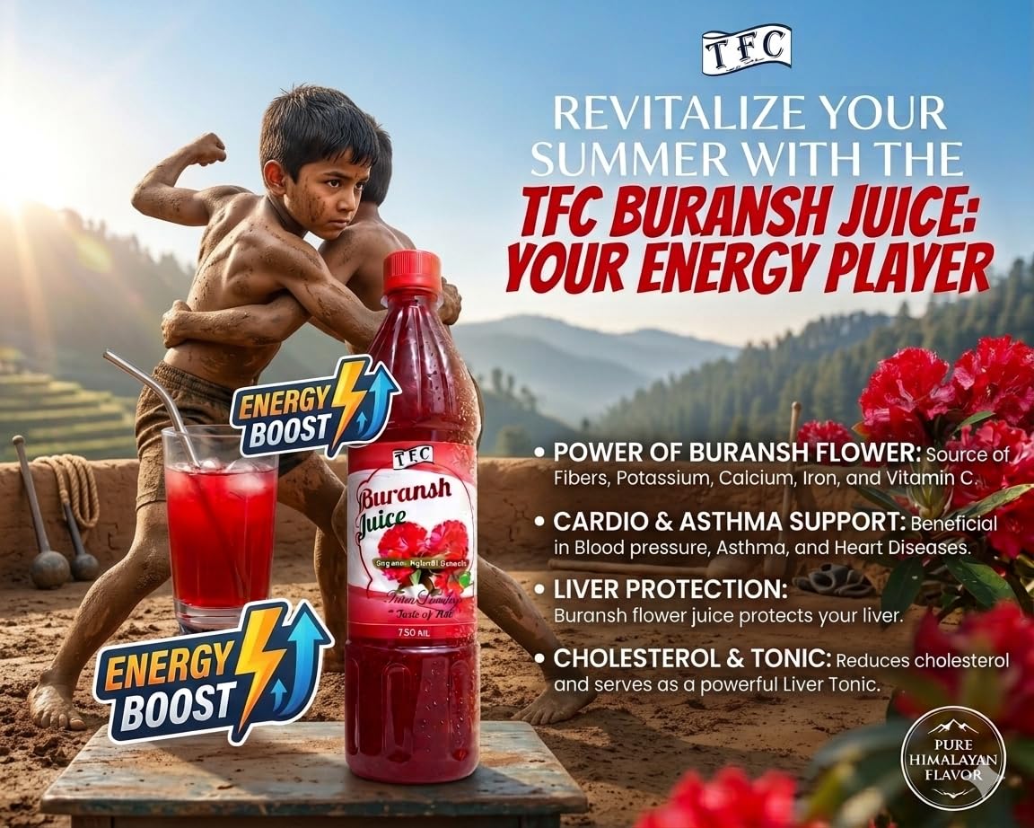 TFC Buransh Flower Squash (750ml) – Natural Rhododendron Juice