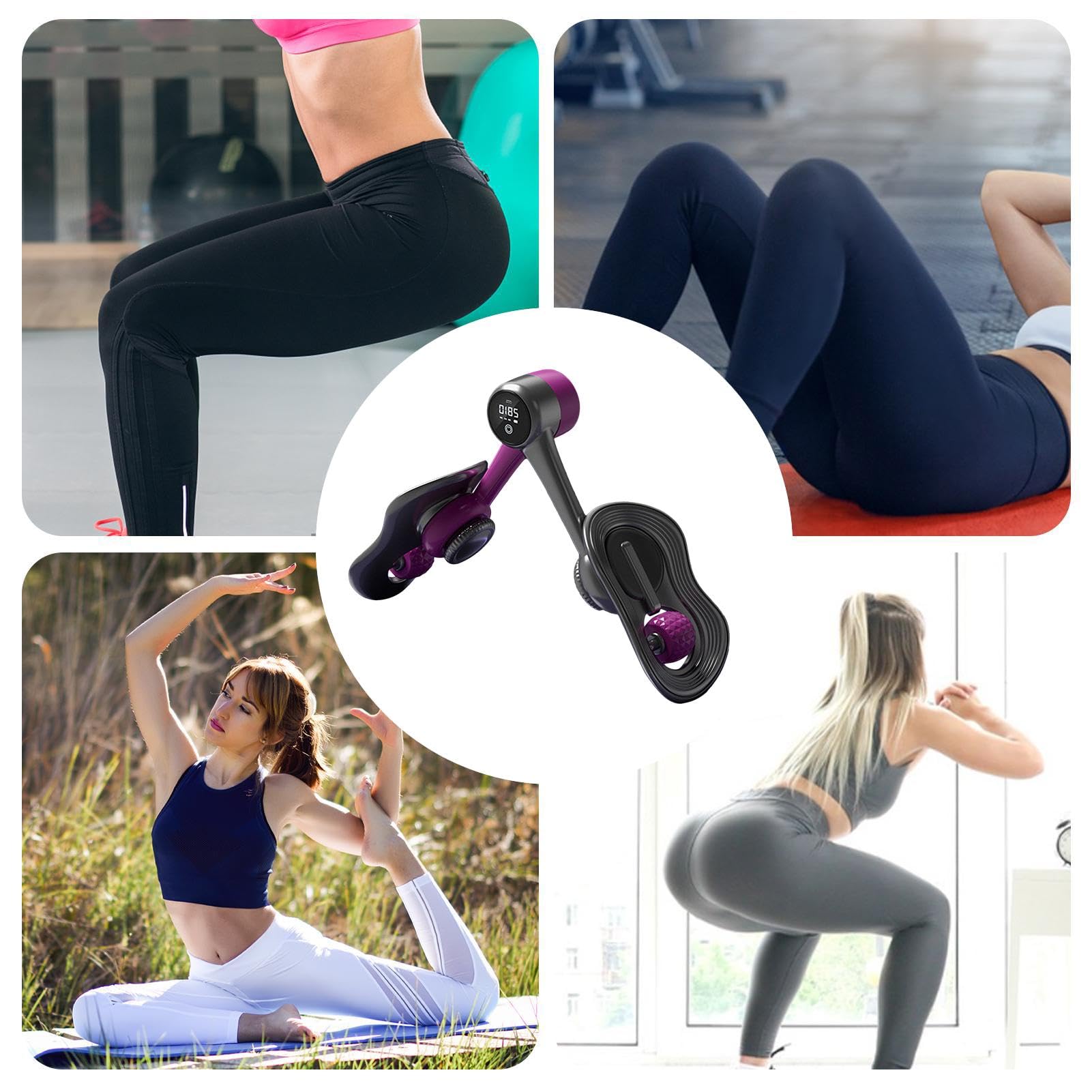 Trener bioder, damski sprzęt fitness, ćwiczenia dna miednicy, maszyna do rzeźbienia ud, treningi wewnętrzne, narzędzia do domowej siłowni, sprzęt do ćwiczeń, urządzenie wzmacniające 32 x 24 cm