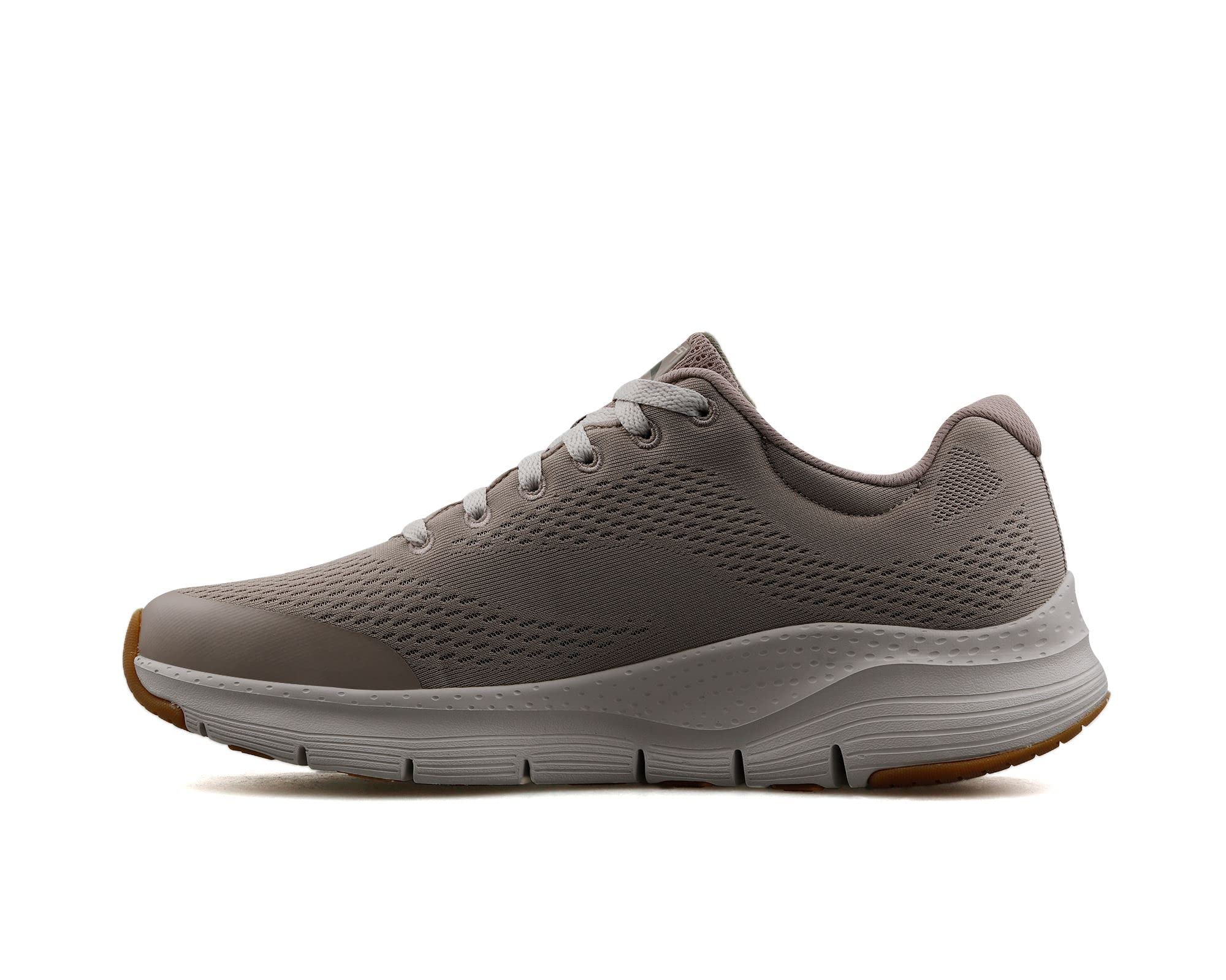 Skechers Men's Arch Fit Sneaker,Taupe Textile/Synthetic/Trim,8 UK