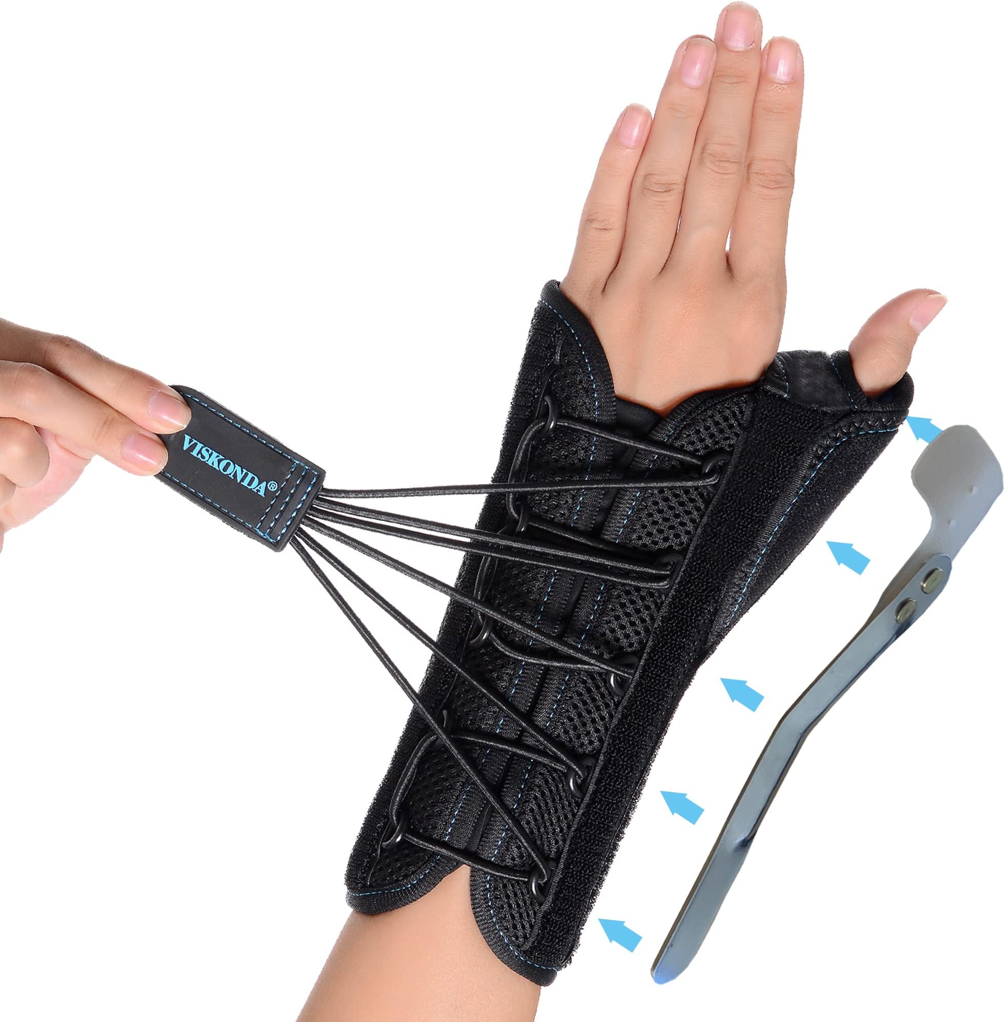 - Wrist Brace with Thumb Spica Splint Support for De Quervain's Tenosynovitis,Carpal Tunnel Syndrome,Arthritis,Wrist ganglion cyst,Sprains&Forearm Support Cast(Left Hand,Medium)
