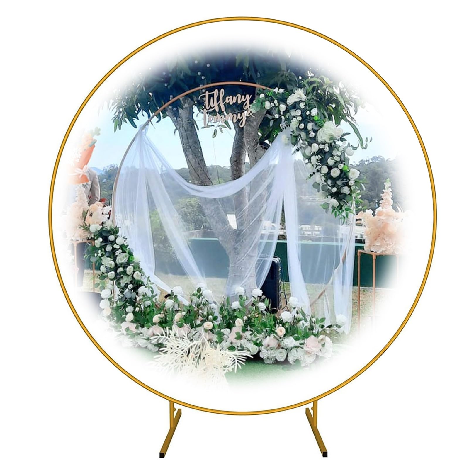 Amazon.co.jp: サークルアーチの小道具バルーンアーチの結婚式の小道具 