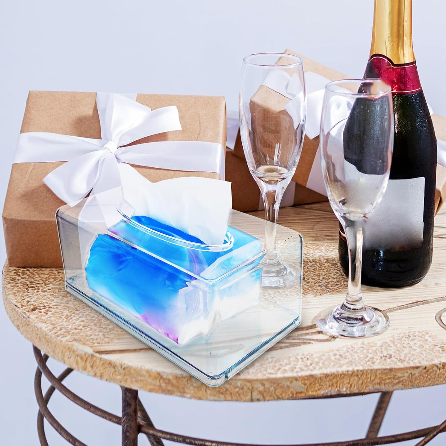 Rectangular Tissue Box Protector Xmas for Office Desk Home image 5