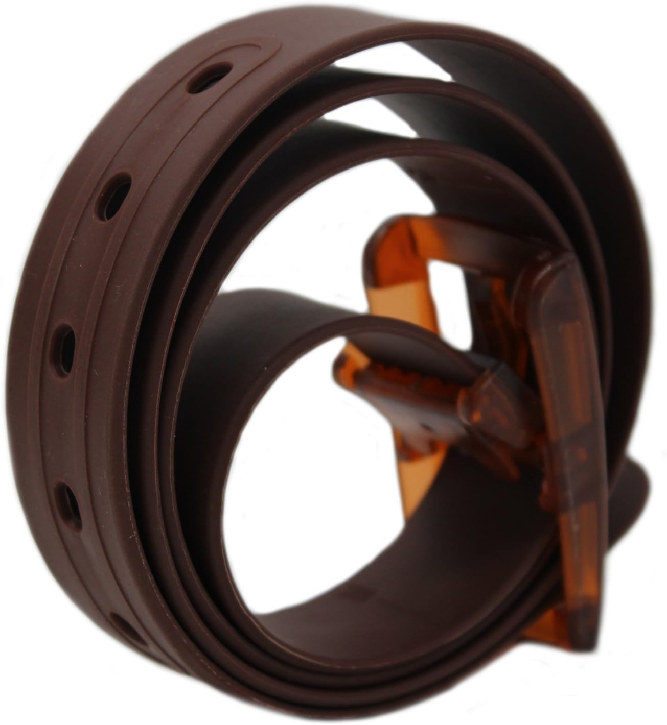 115x3.5cm Unisex Women Men Adjustable Rubber Belt Casual Plastic Belt Silicone Belt with Plastic Buckle