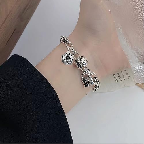 Miniatura 6 de Honbay 70 dijes de aleación para tartas, piruletas, helados, magdalenas, alimentos, colgantes para aretes, pulseras, collares, joyería (7 estilos),