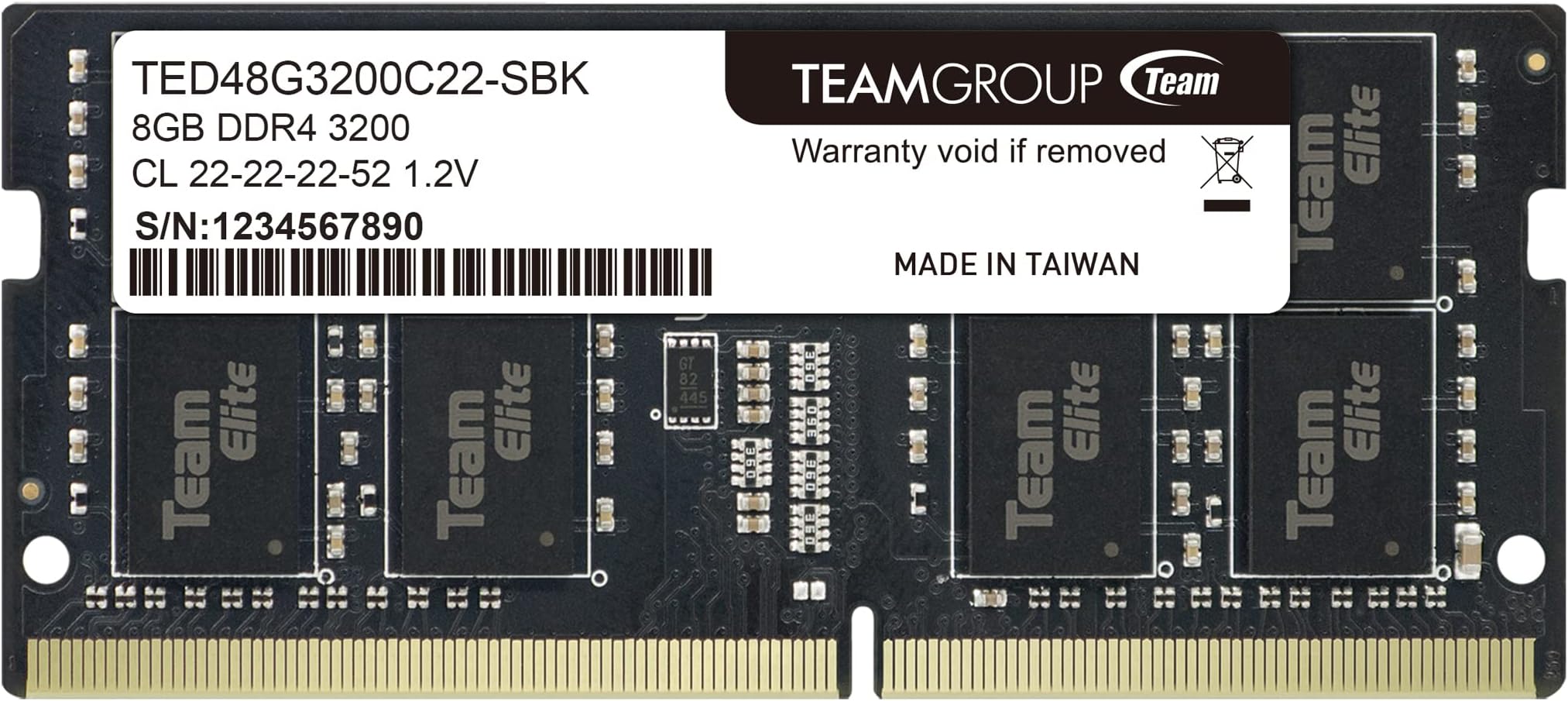 RAM Elite 8GB DDR4 3200 UDIMM CL 22