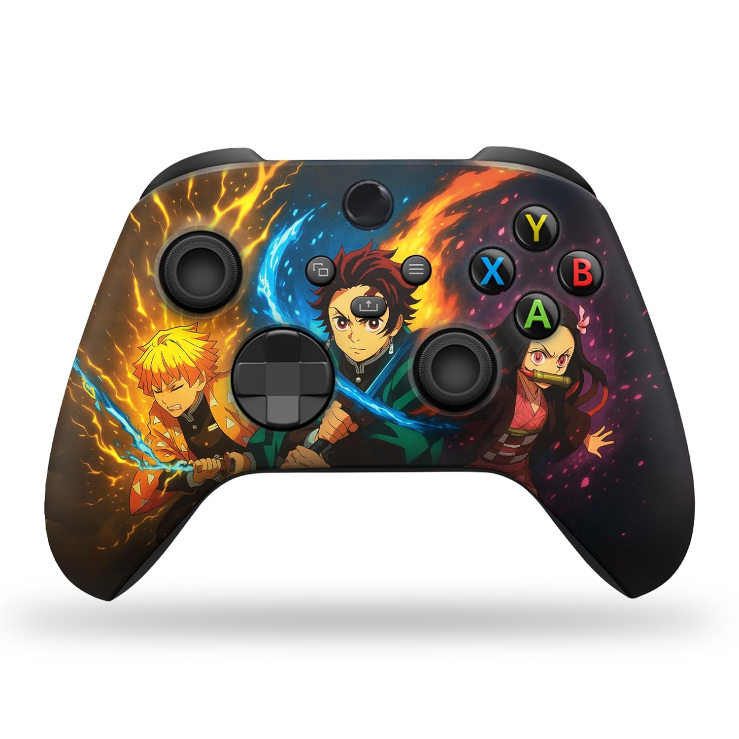 DreamController Demmon Slayyer Custom X-box Controller Wireless compatible with X-box One/Series X/S Customized in USA with Permanent HYDRO-DIP Printing (NOT JUST A SKIN)