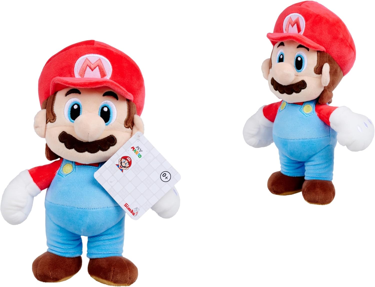 Simba Toys My Mario Baby Plush Toy for Infants Soft 10-Inch Mario Cuddly Toy for Babies & Toddlers, Fully Embroidered