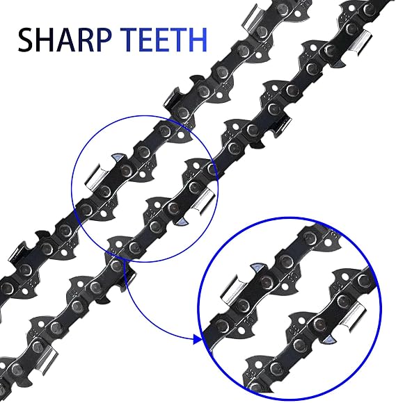 2PC 12 Inch Chainsaw Chain for Hyper Tough HT22-401-03-03, 12