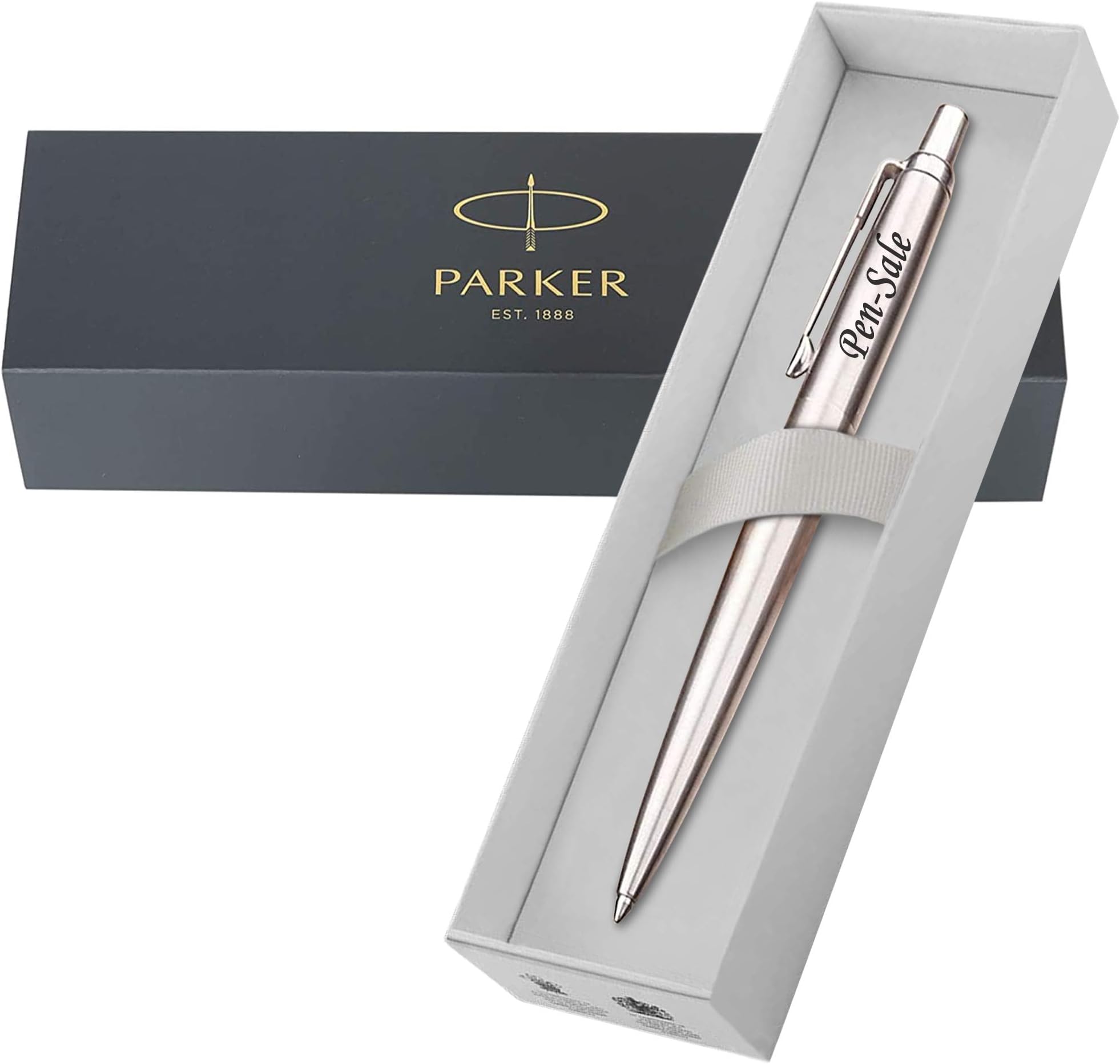 Personalised Engraved Parker Jotter Stainless Steel Ballpoint Pen With Choice Of Traditional Engraving,With The New Parker 2017 Gift Box