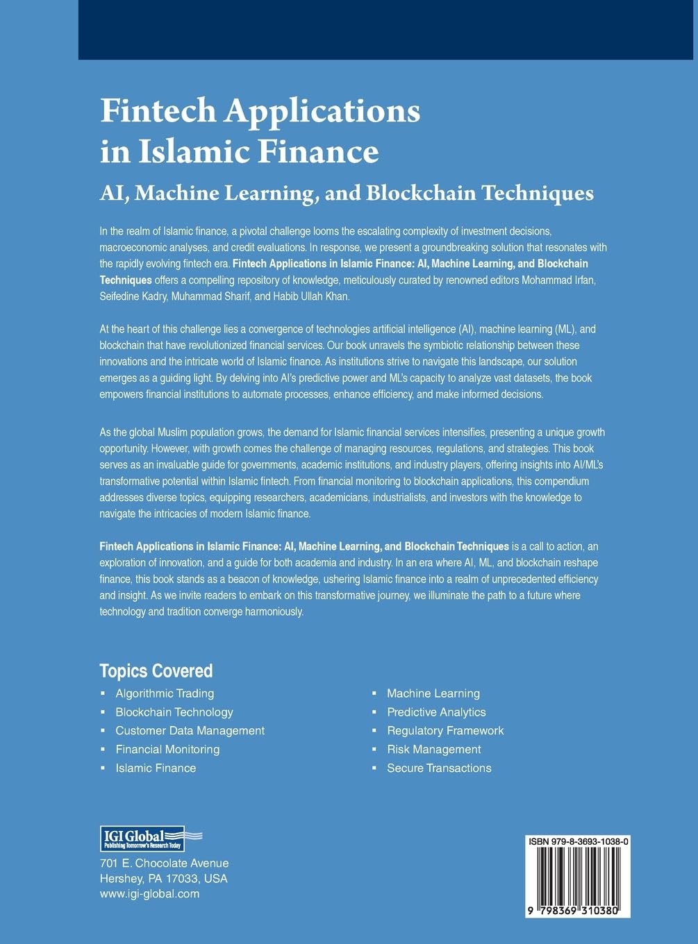 Fintech Applications in Islamic Finance: AI, Machine Learning, and Blockchain Techniques