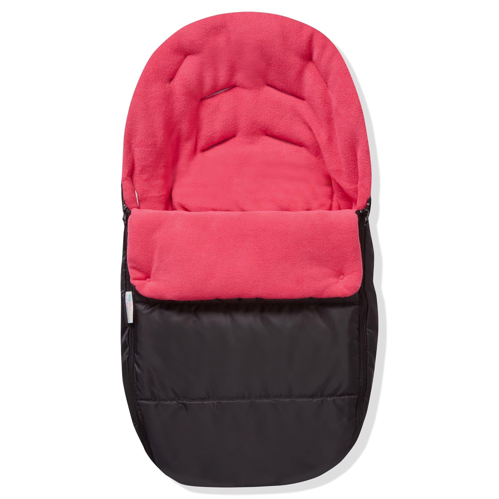 FYLO Universal Premium Car Seat Footmuff/Cosy Toes Fleece Lined Cosytoes Universal Fitting for all Car Seats - Pink Rose