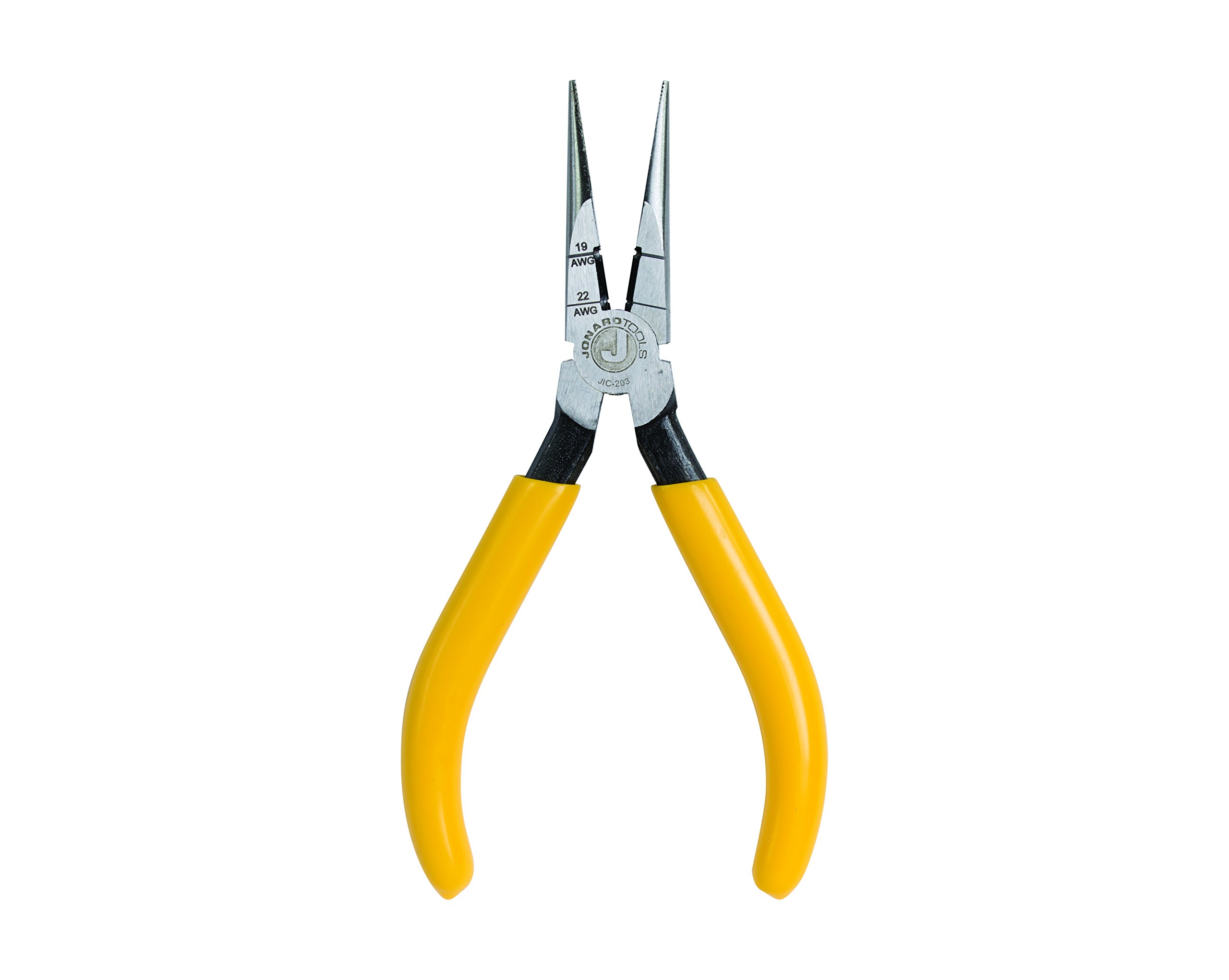Jonard JIC-203 Long Nose Pliers 6-7/8" - Switchboard Pliers With Wire Stripper