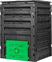 NovaMicrodermabrasion 120 Gallon BPA-Free Compost Bin: Easy Assembly, Aerating Panels for Fast Odor-Free Soil Compost