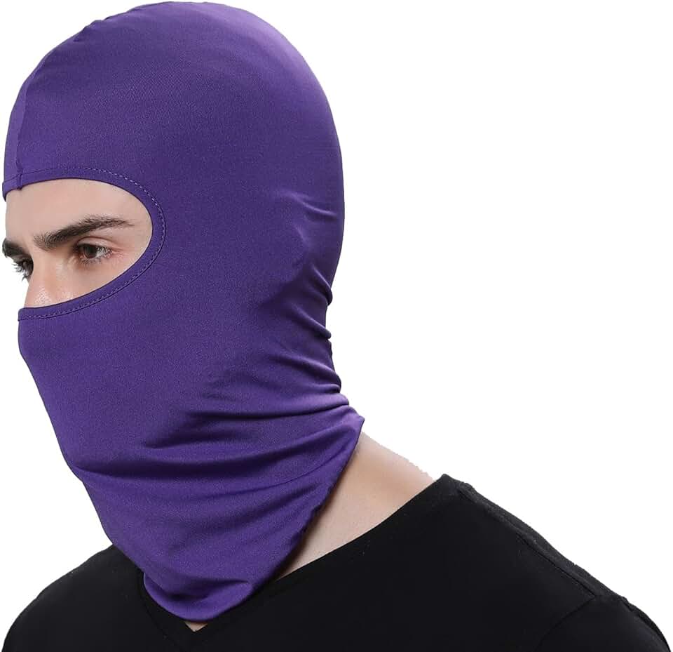 purple ski mask