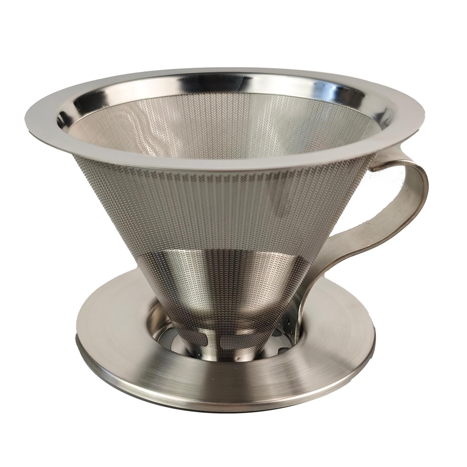 Buxuaaaa Hand Drip Coffee Maker Stainless Steel Filter Cup Professional Pouring Over Coffee Cup Suitable for or Travel Dishwasher Safe Filter