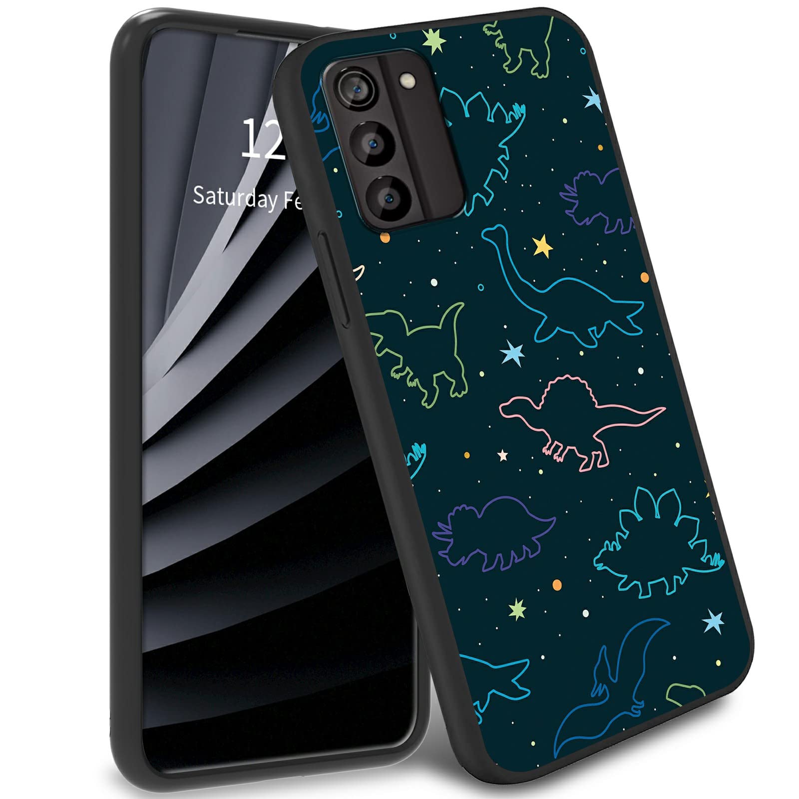 BWEGRHE Slim Case for Nokia G100, for Nokia G100 TPU Bumper Phone Case with Fun Dinosaurs Pattern Designed, Soft Rubber Silicone Protection Cover for