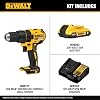 Taladro Atornillador Inalámbrico DEWALT 20V MAX, Taladro Eléctrico, Sin Escobillas 1/2 Pulgadas 2 Velocidades, Incluye Batería 2.0Ah y Cargador, Luz LED (DCD777D1) 3