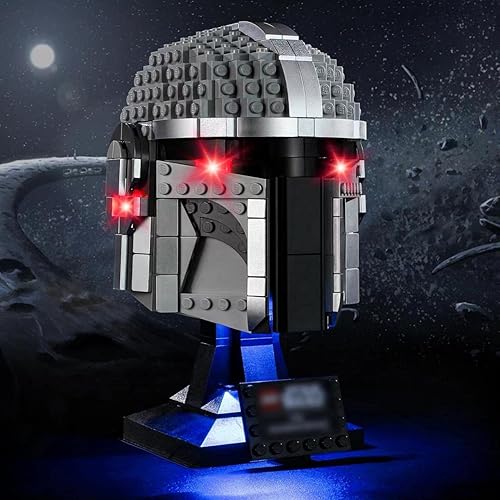 Miniatura 6 de Vaodest Juego de luces LED para casco Lego Captain Rex 75349 de bloques de construcción, diseño y configuración compatible con el modelo 75349 (solo