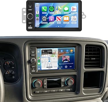 Support Bose System 4G+64G Radio for Chevy Silverado SSR Tahoe 2003-2006,GMC Siera Yukon 2003-2006,Hummer H2 2003-2007 Wireless Carplay Android Auto,5.0Bluetooth 32EQ,SWC,FM/RDS Backup Camera