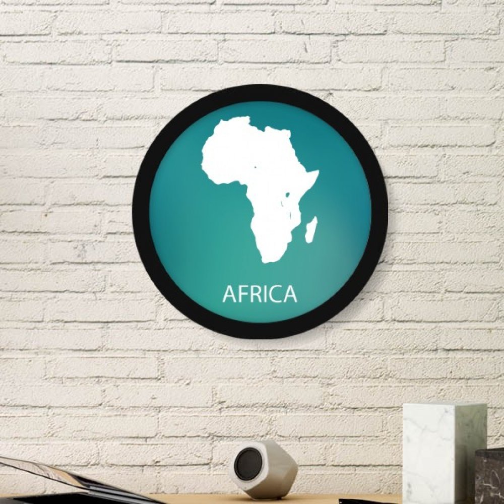 Art peinture Afrique silhouette en bois noir, cadre de prestige pour décoration