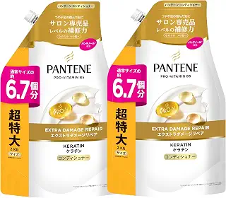 パンテーン エクストラダメージリペア [切れ毛・枝毛補修] ケラチン配合 コンディショナー 詰替超特大 2kg×2個 [6.7個分×2]