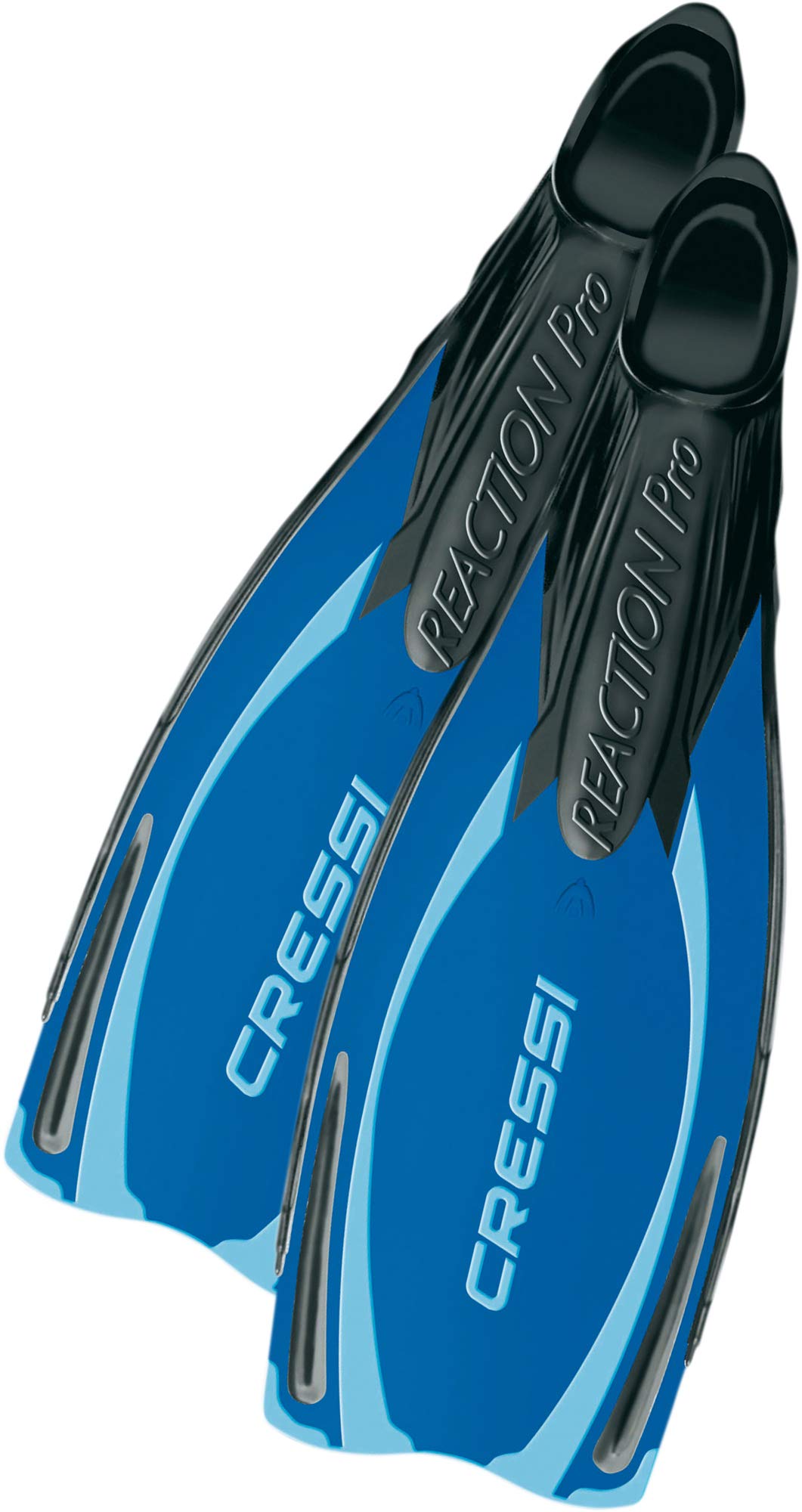 Cressi Men's Reaction Pro Closed-Foot Diving Fin, Blue, 10/11 - 44/45