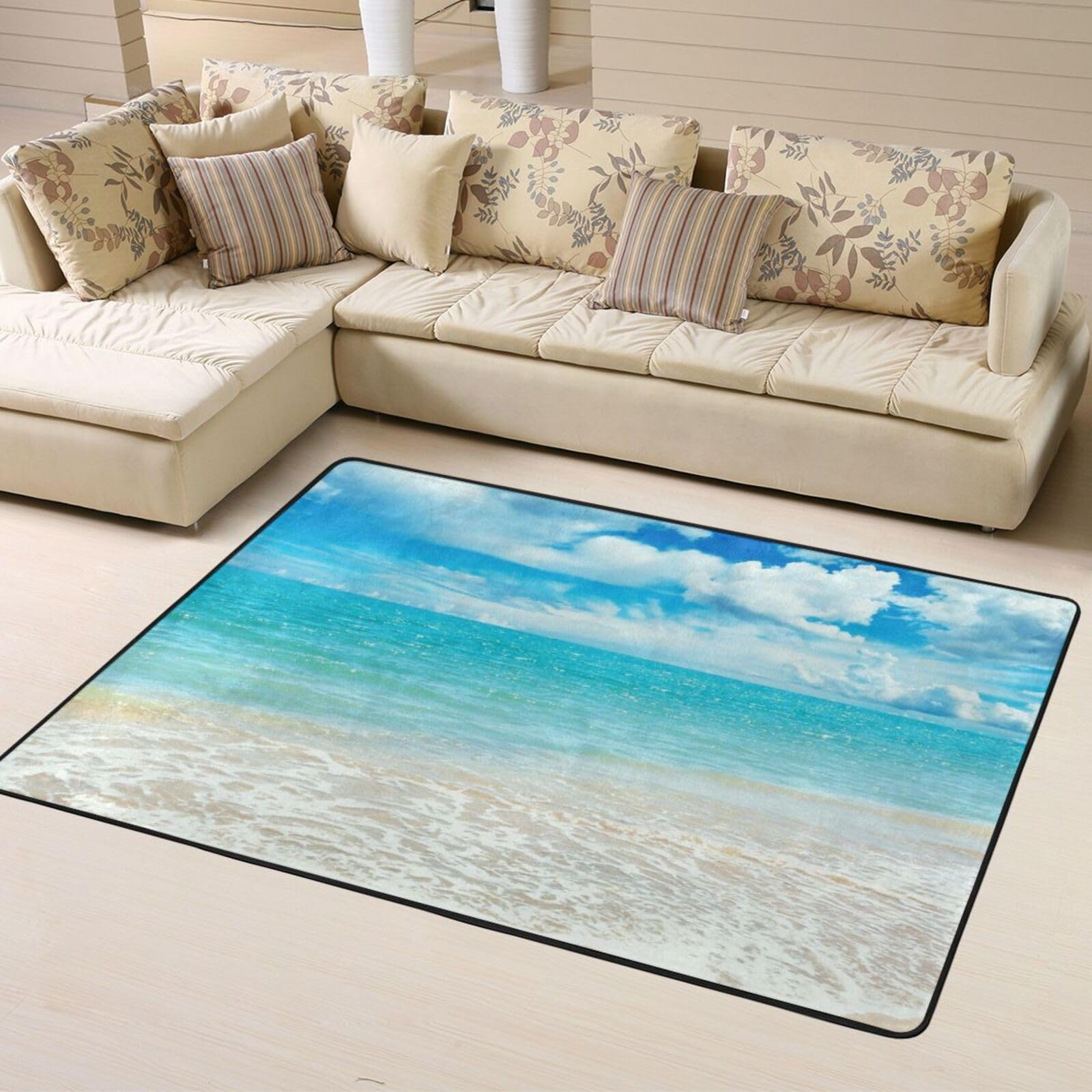 Tapis en mousse à mémoire de forme mer : confort et douceur premium