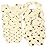 DOSMINE Muslin Baby Bibs for Drooling and Teething Newborn Drool Bibs for Baby Girl Boy (Beige)
