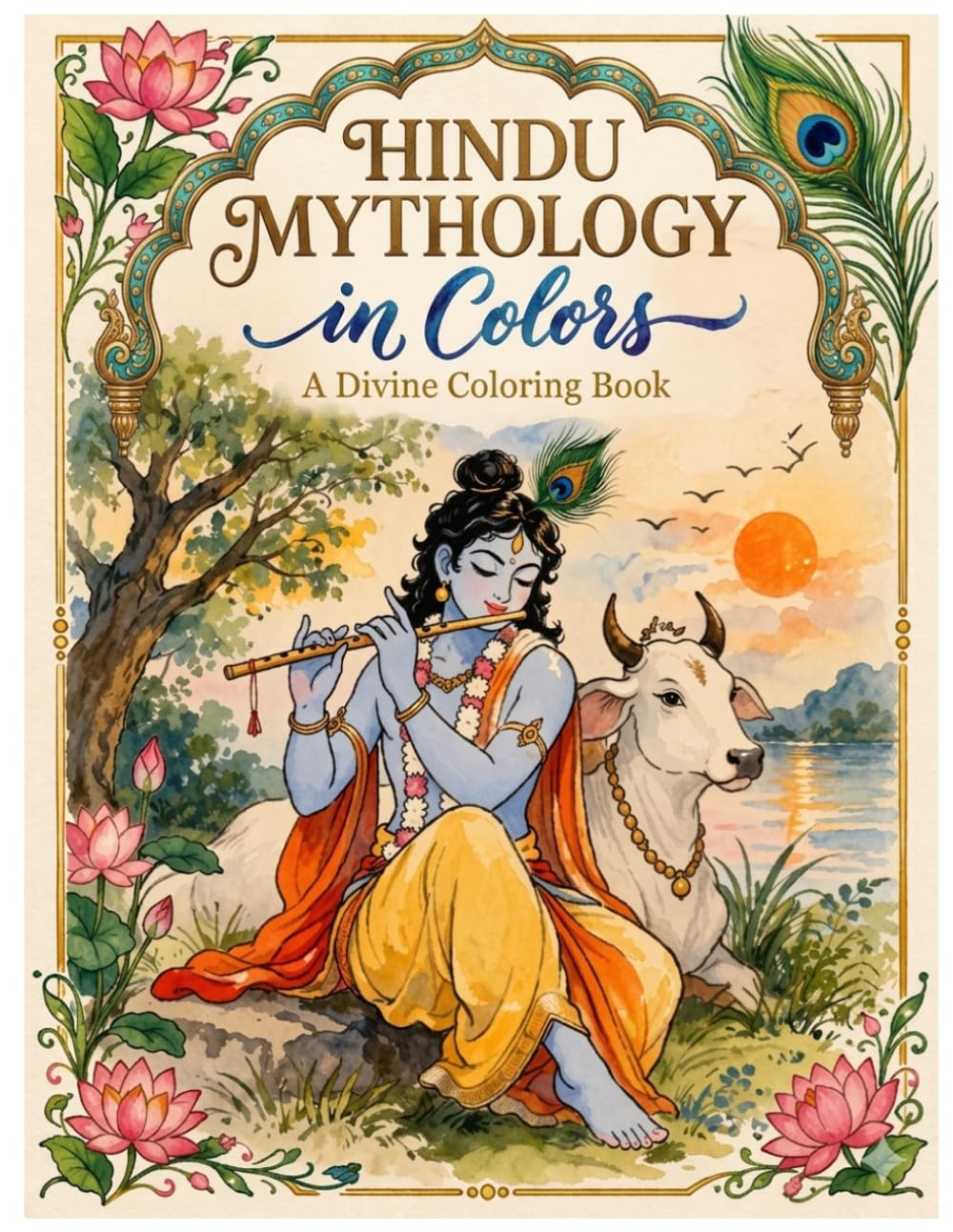Hindu Mythology in Colors: A Divine Coloring Book