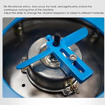 50W Automatic Electric Vibrating Sieve,Stainless Steel Sifter Shaker Machine,with 60 Mesh Automatic Powder Sifter Machine Countertop(15cm)