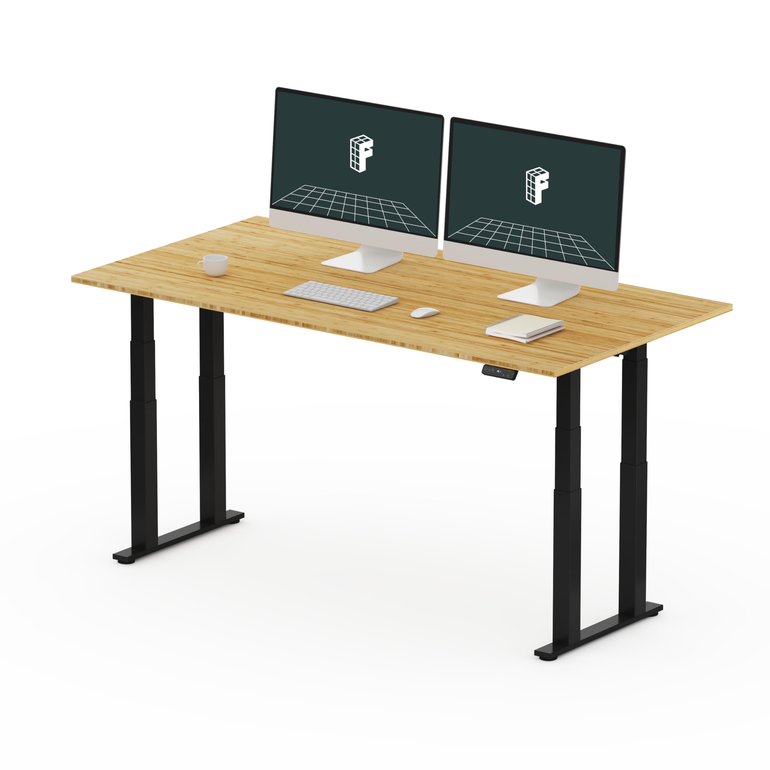 Flexispot E7 140×70cm オーク 4-leg Standing Desk (E7 Plus) | Flexispot