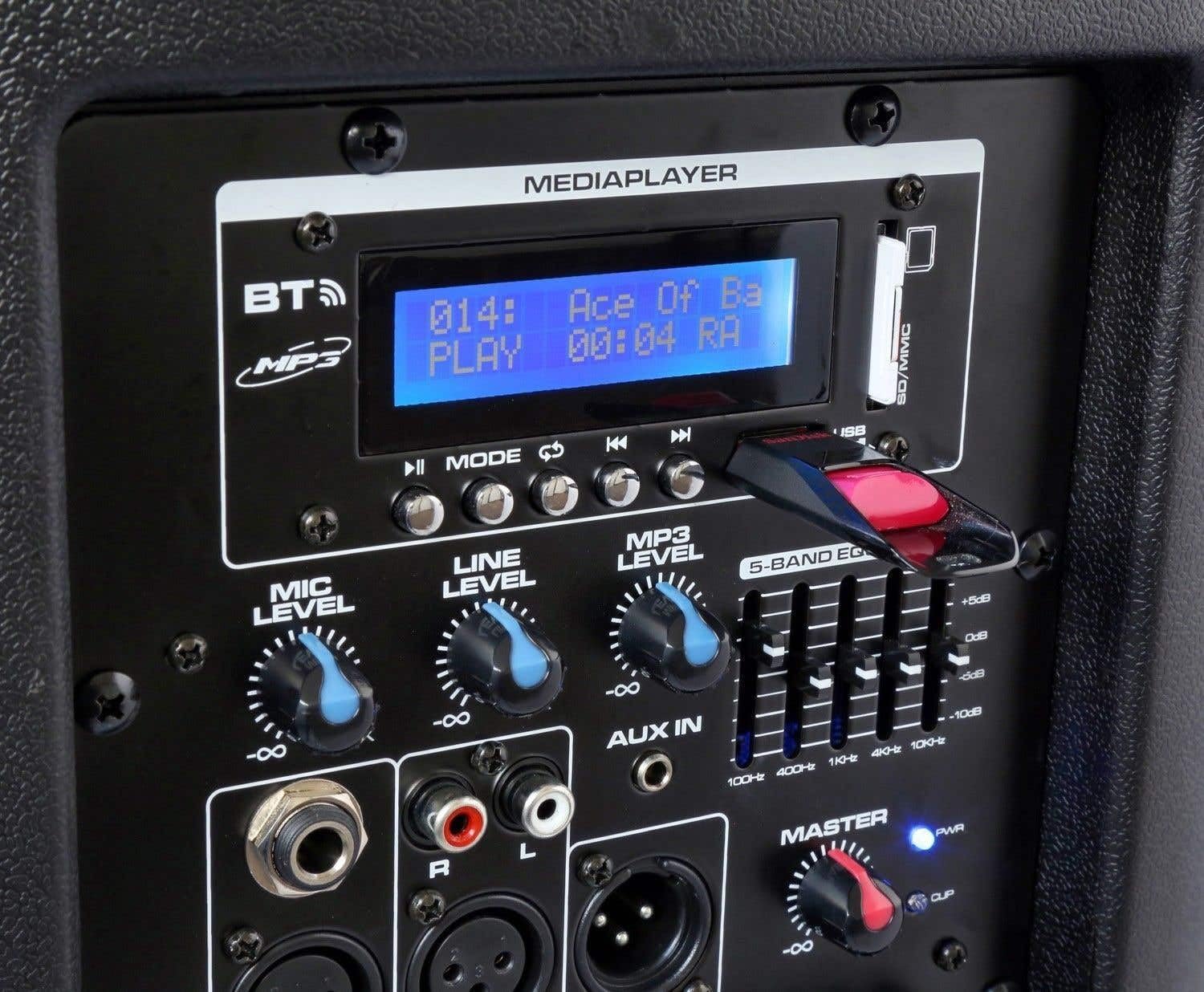 Vonyx SPX-PA9210 Akku Bluetooth Partybox, 1000 Watt mobiler Party Lautsprecher, Musikbox, Karaoke Anlage, Aktivlautsprecher mit Equalizer, für Unterwegs, Zuhause, Strand oder kleine Partys