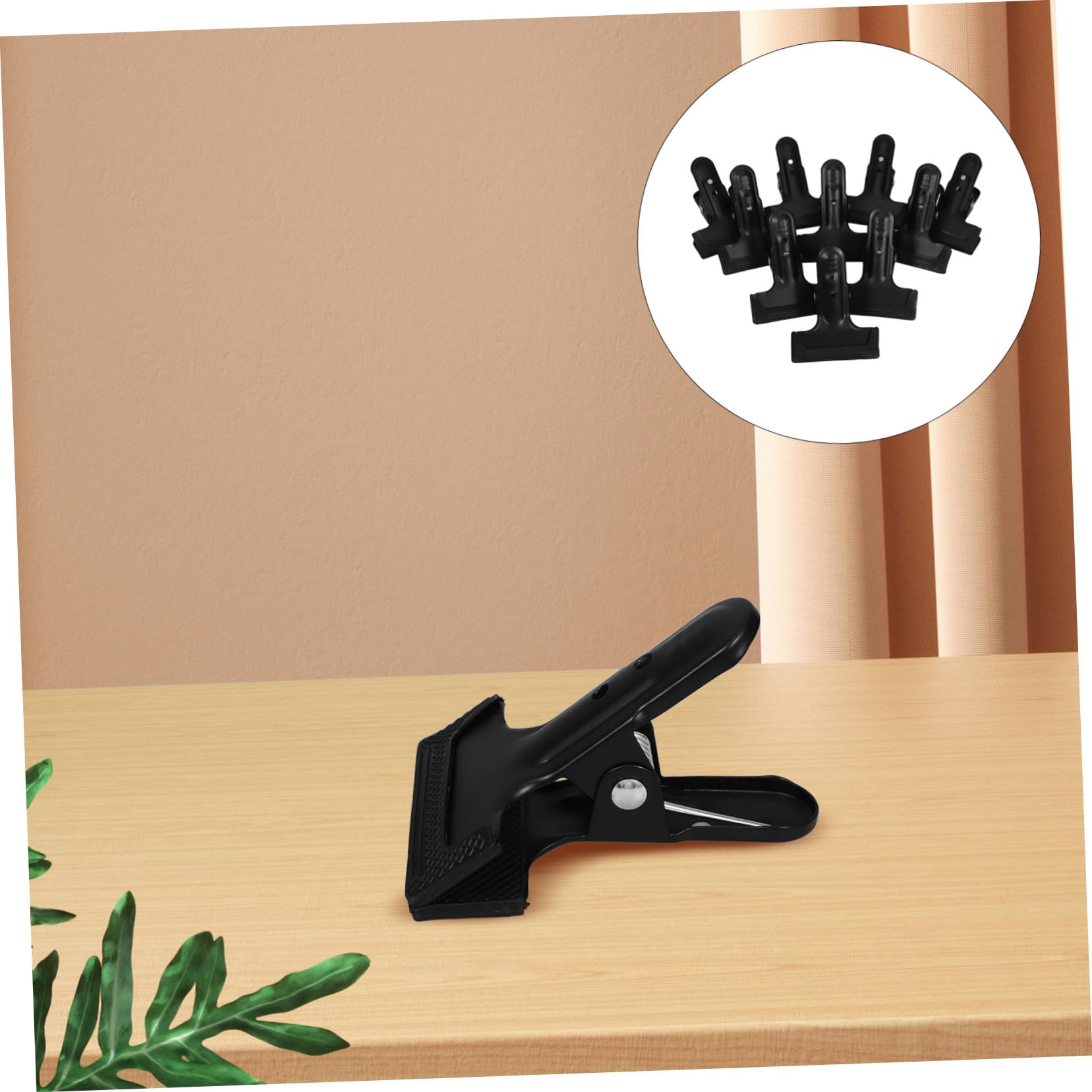 PRETYZOOM 10 Pinzas Metálicas para Soporte de Fondo, Punta de Goma y Agarre Firme, Ideales para Fondo de Estudio y Fotografía Comercial