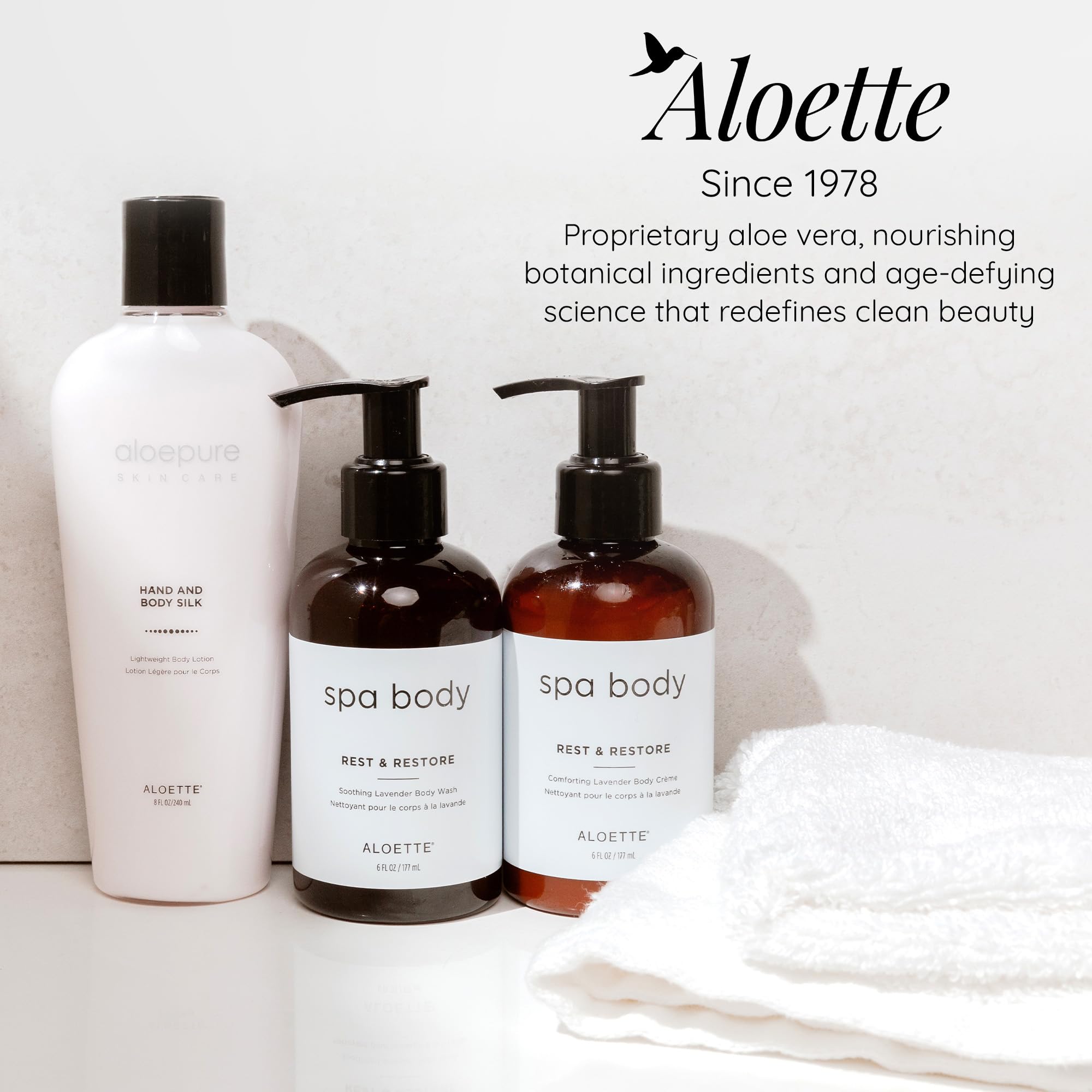 Aloette Lavender Body Care Set
