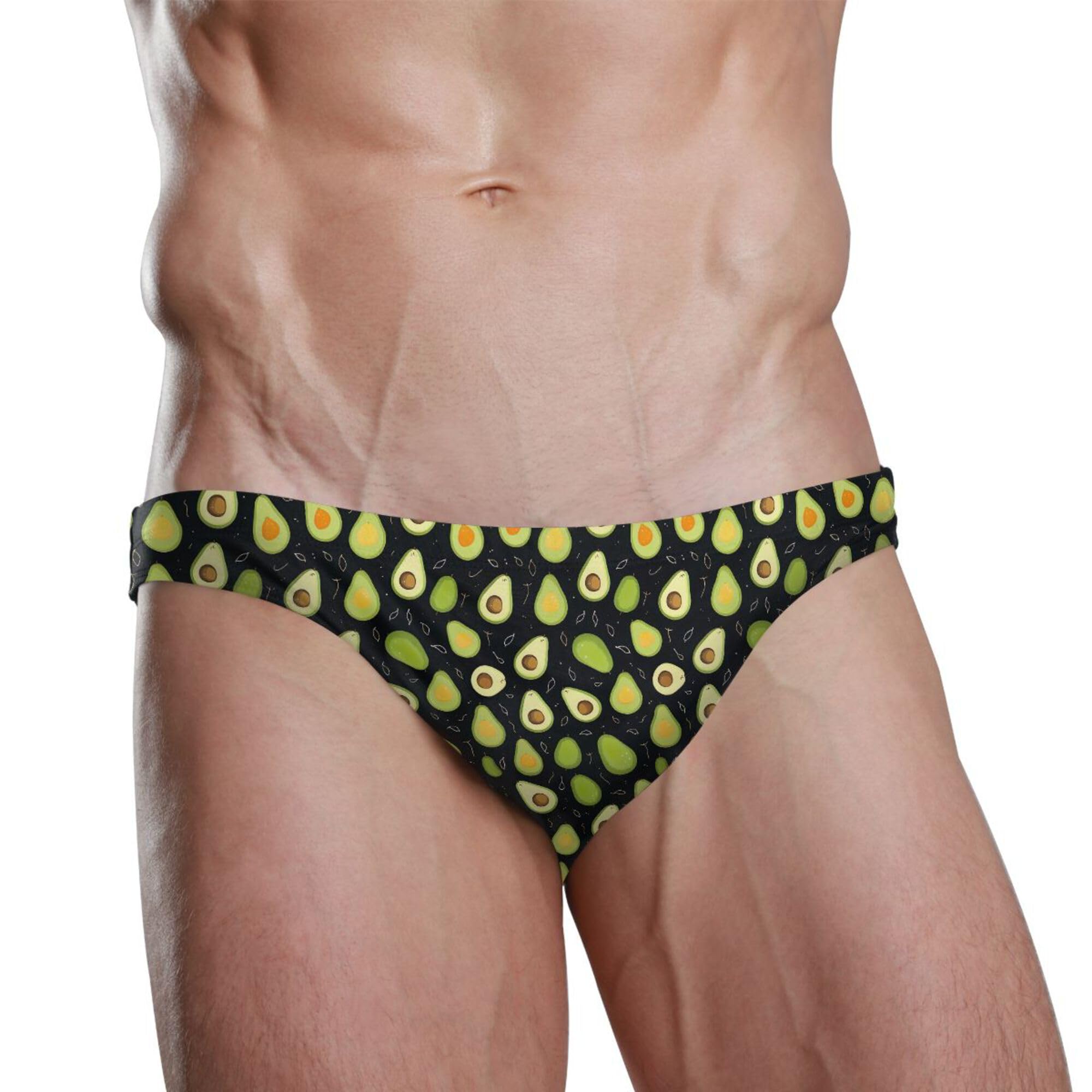 Men's Swim Briefs Avocado Fruit Swimsuit Beach Swimwear Bikini M B0403845