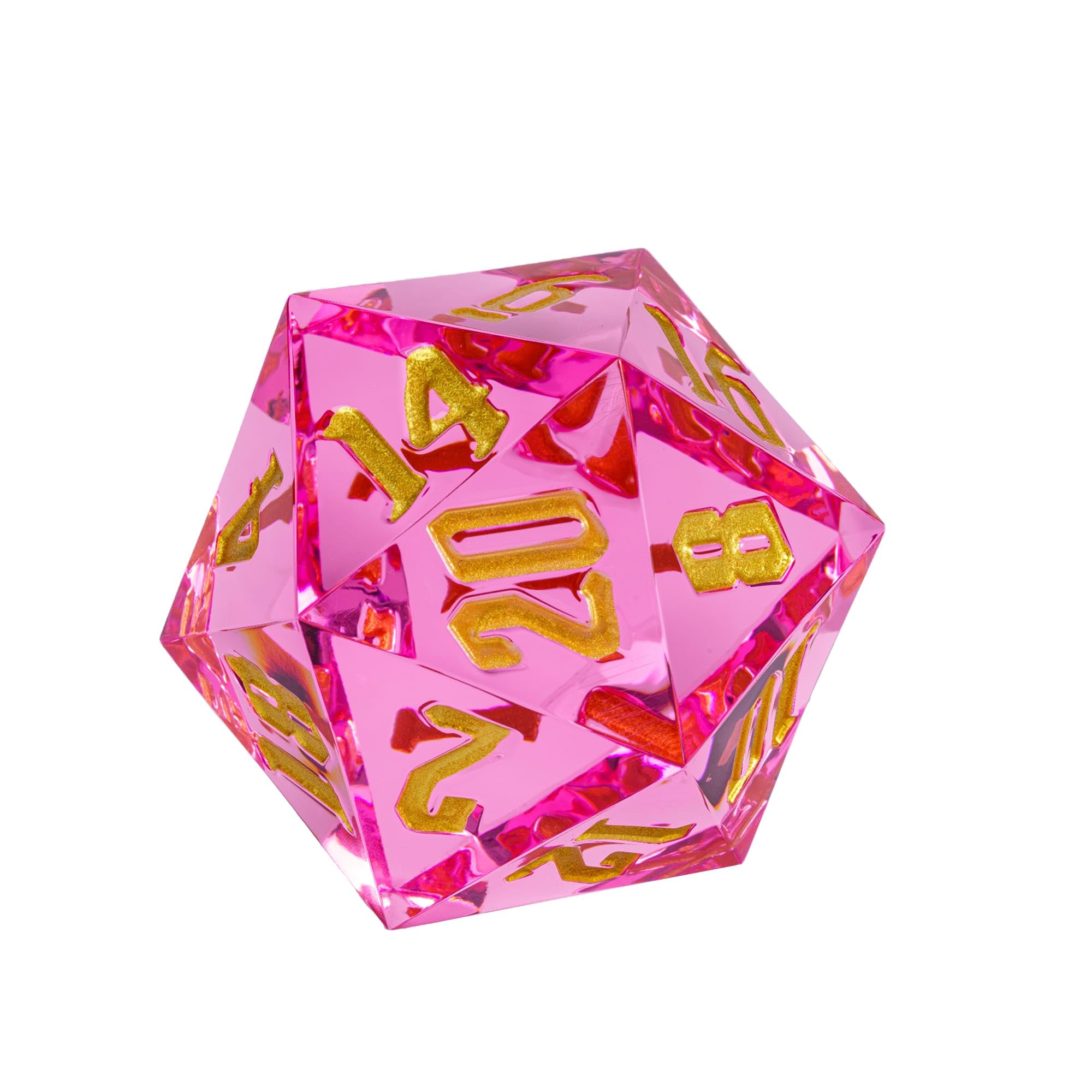Dados DND de 20 caras de 55 mm, troquel poliédrico gigante D20 D&D