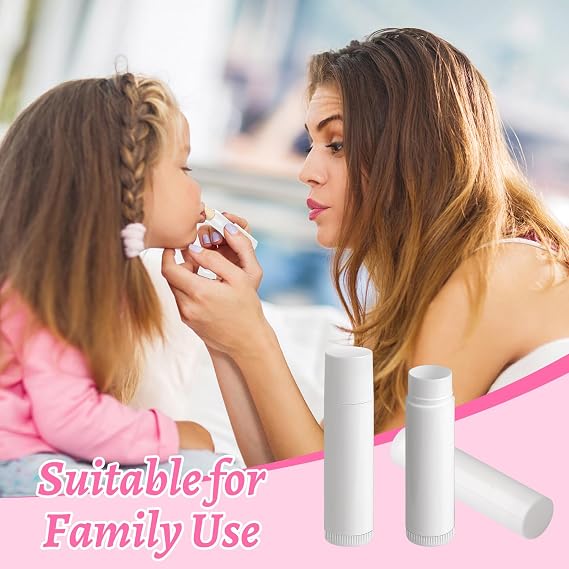 25Pack Lip Gloss Tubes,Empty Lip Balm Containers,White, 5ml