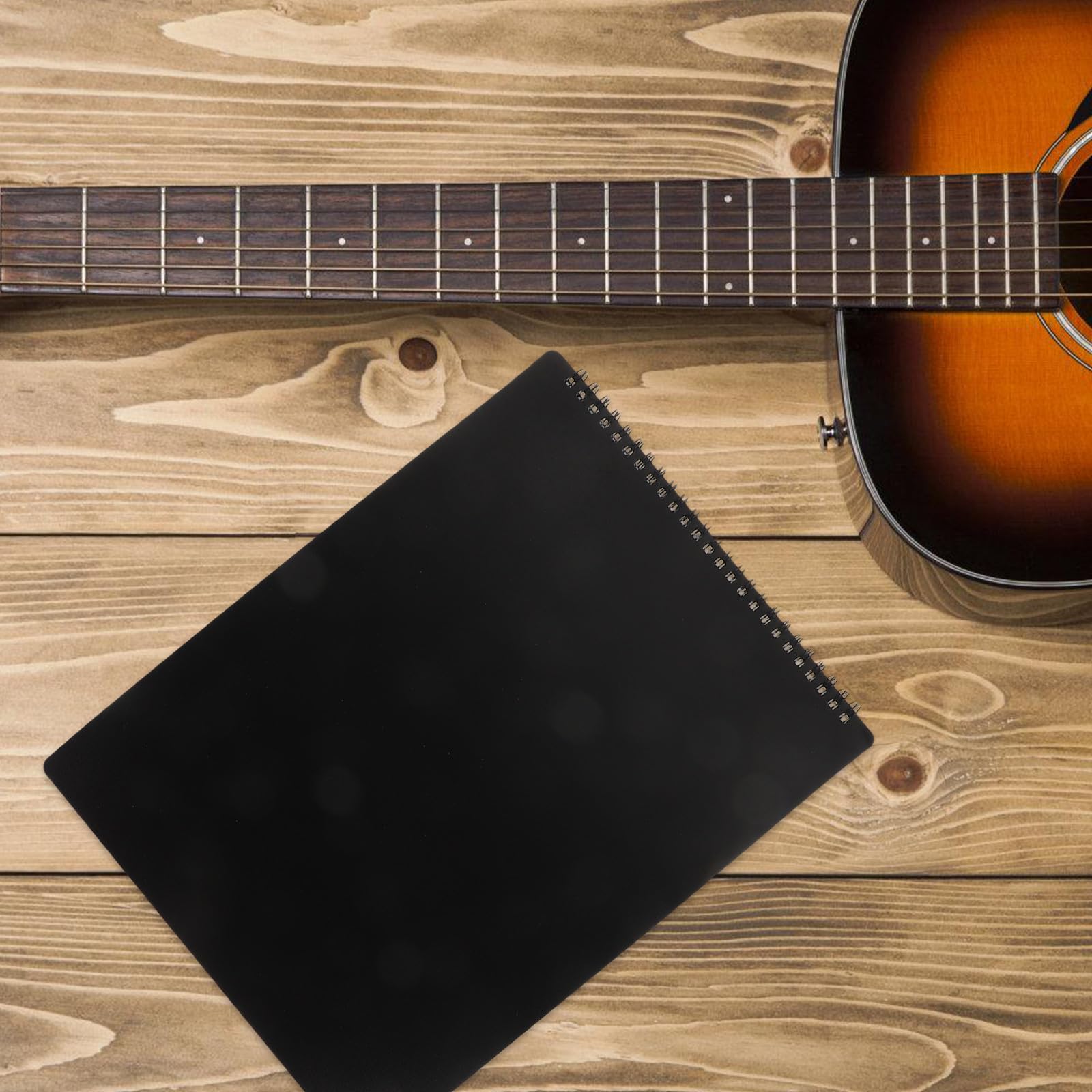 YARNOW Cartella per Spartiti A4 Orizzontale Nera, Raccoglitore Flip per Spartiti di Clarinetto, Tromba e Lira, Organizzatore Pieghevole per Canto a Voci e Banda Musicale